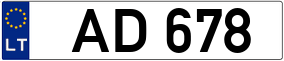 Trailer License Plate